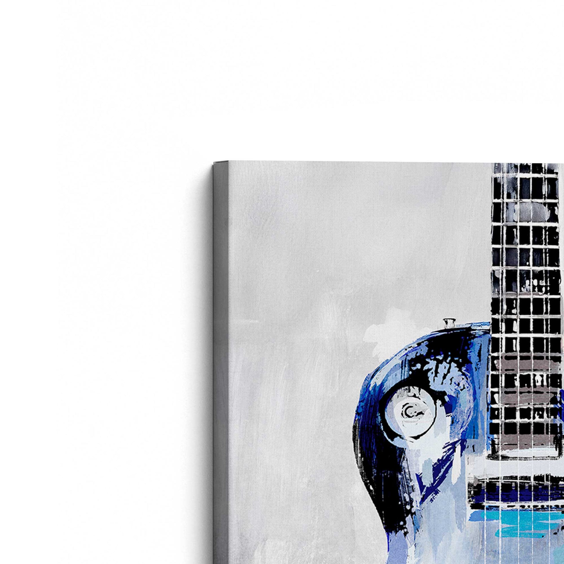 [Color:Stretched Canvas], Picture of the corner of the art