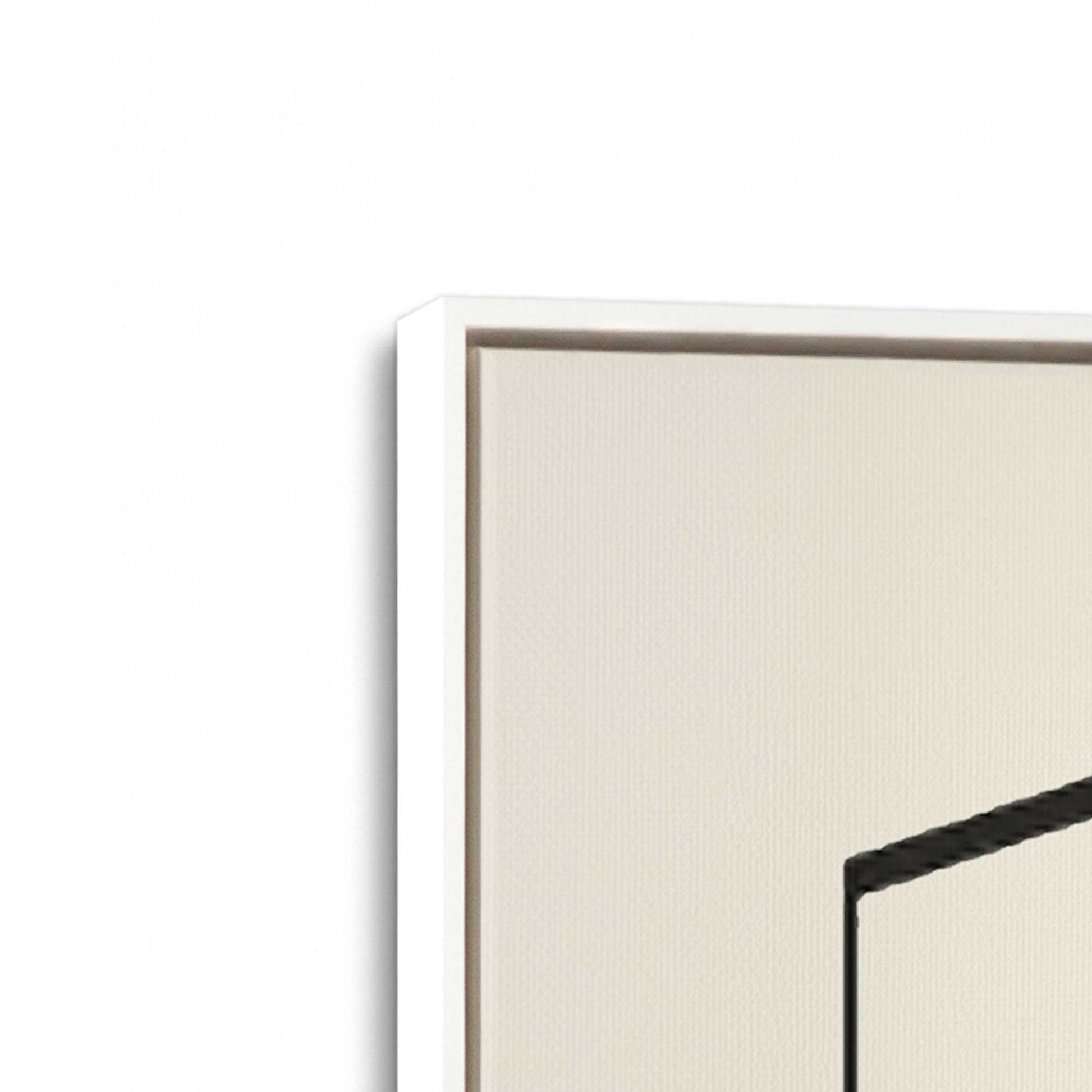 [Color:Opaque White], Picture of art in a White frame at an angle