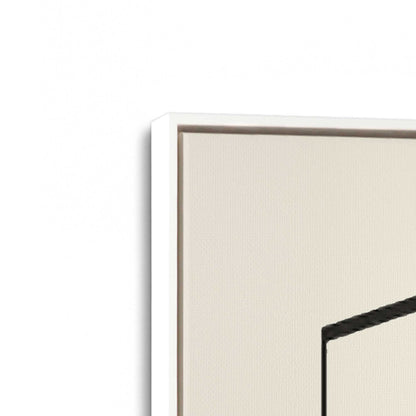 [Color:Opaque White], Picture of art in a White frame at an angle