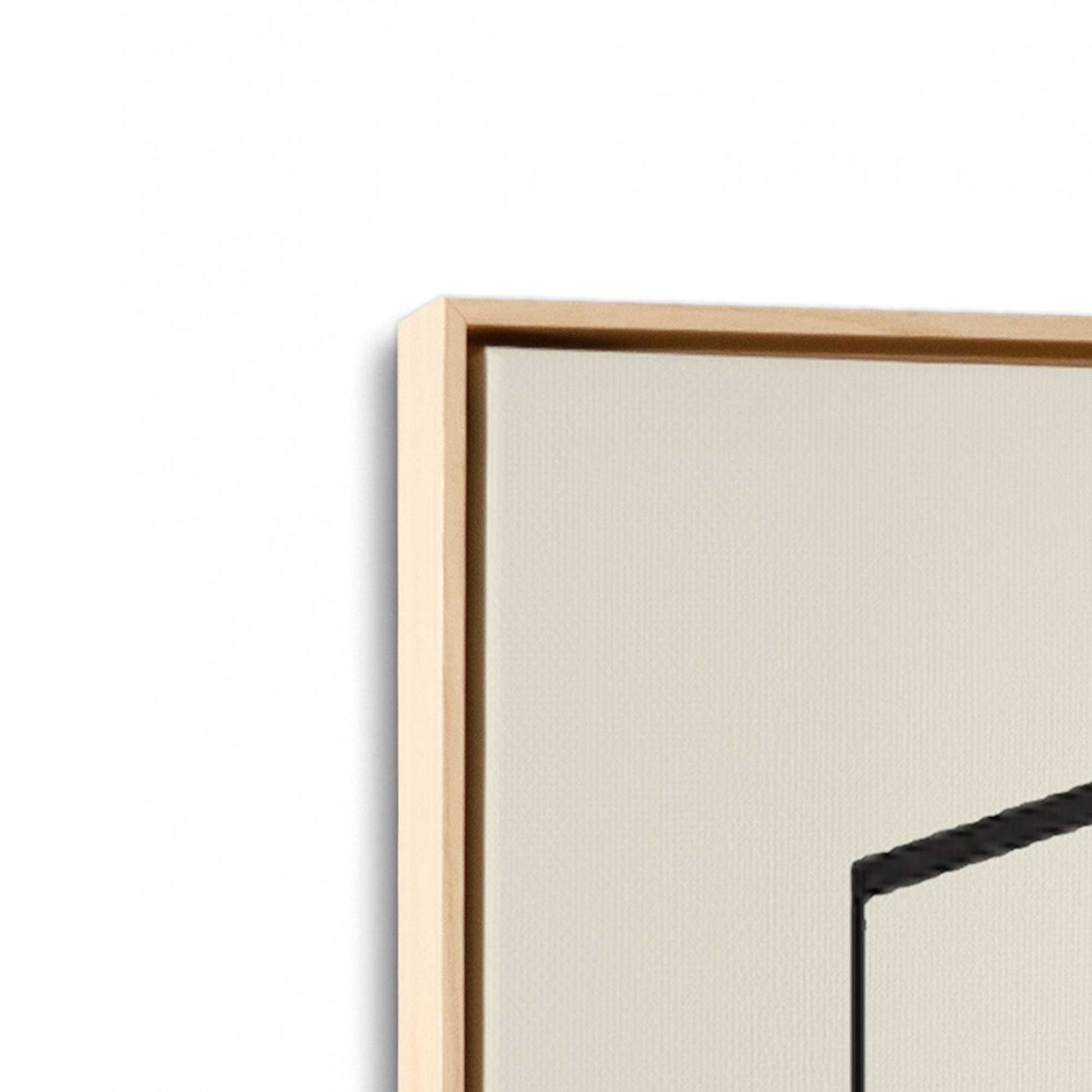 [Color:American Maple], Picture of art in a American Maple frame at an angle