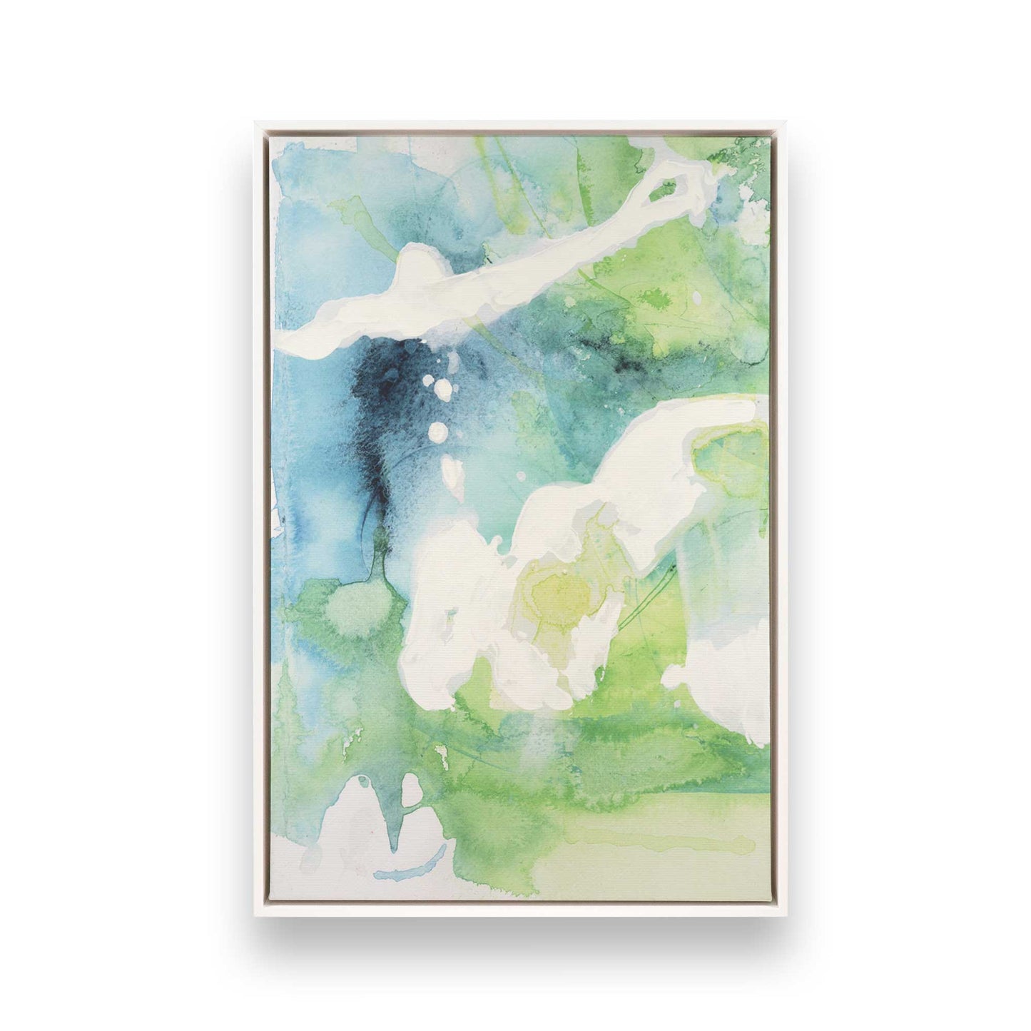 [Color:Opaque White], Picture of art in a White frame