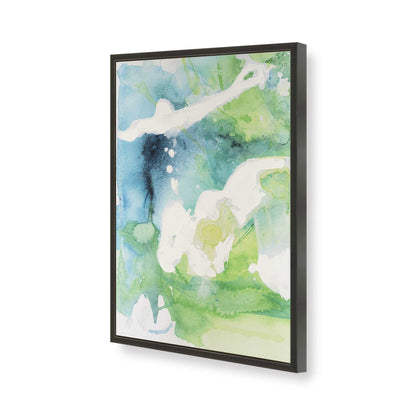 [Color:Satin Black], Picture of art in a Satin Black frame of the corner