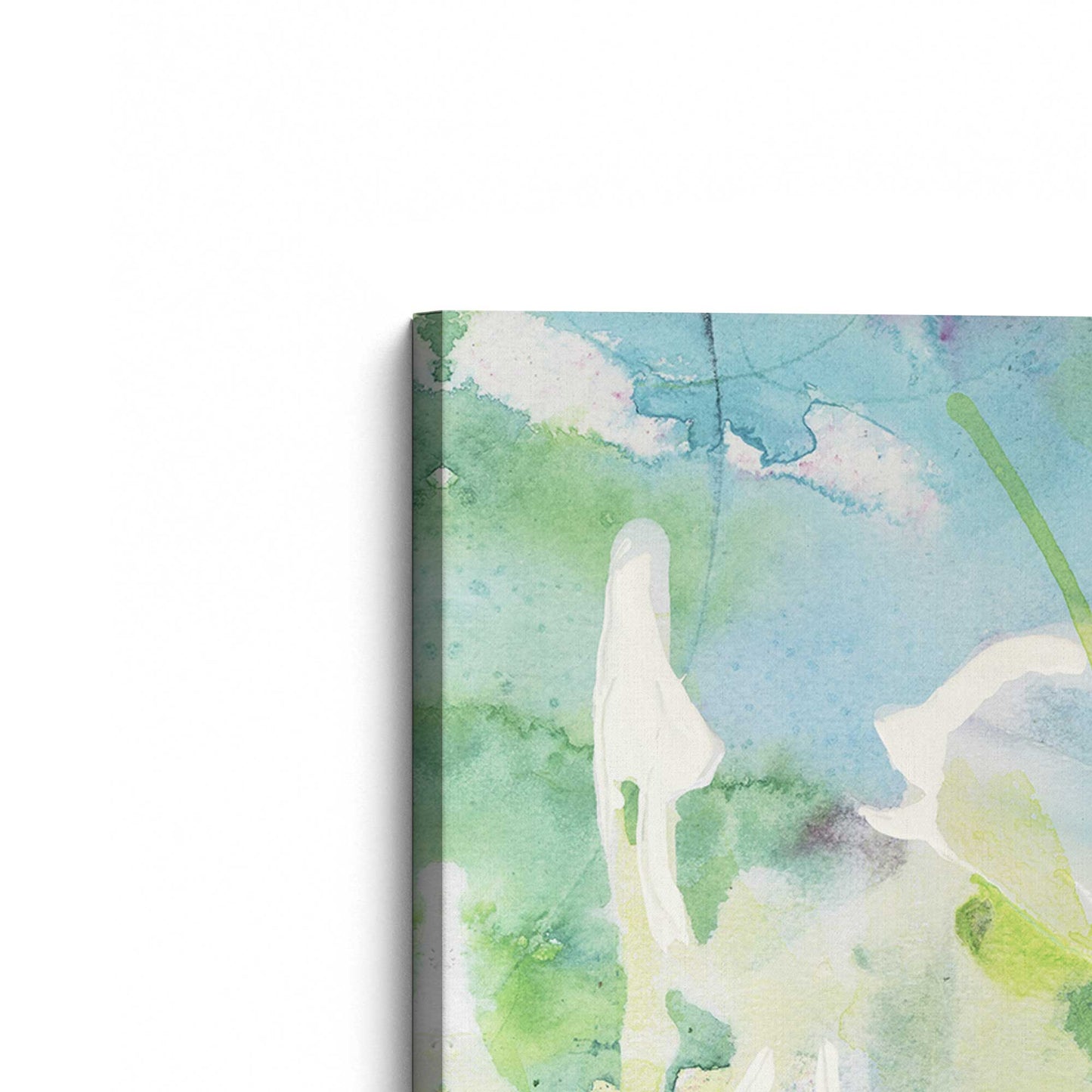 [Color:Stretched Canvas], Picture of the corner of the art