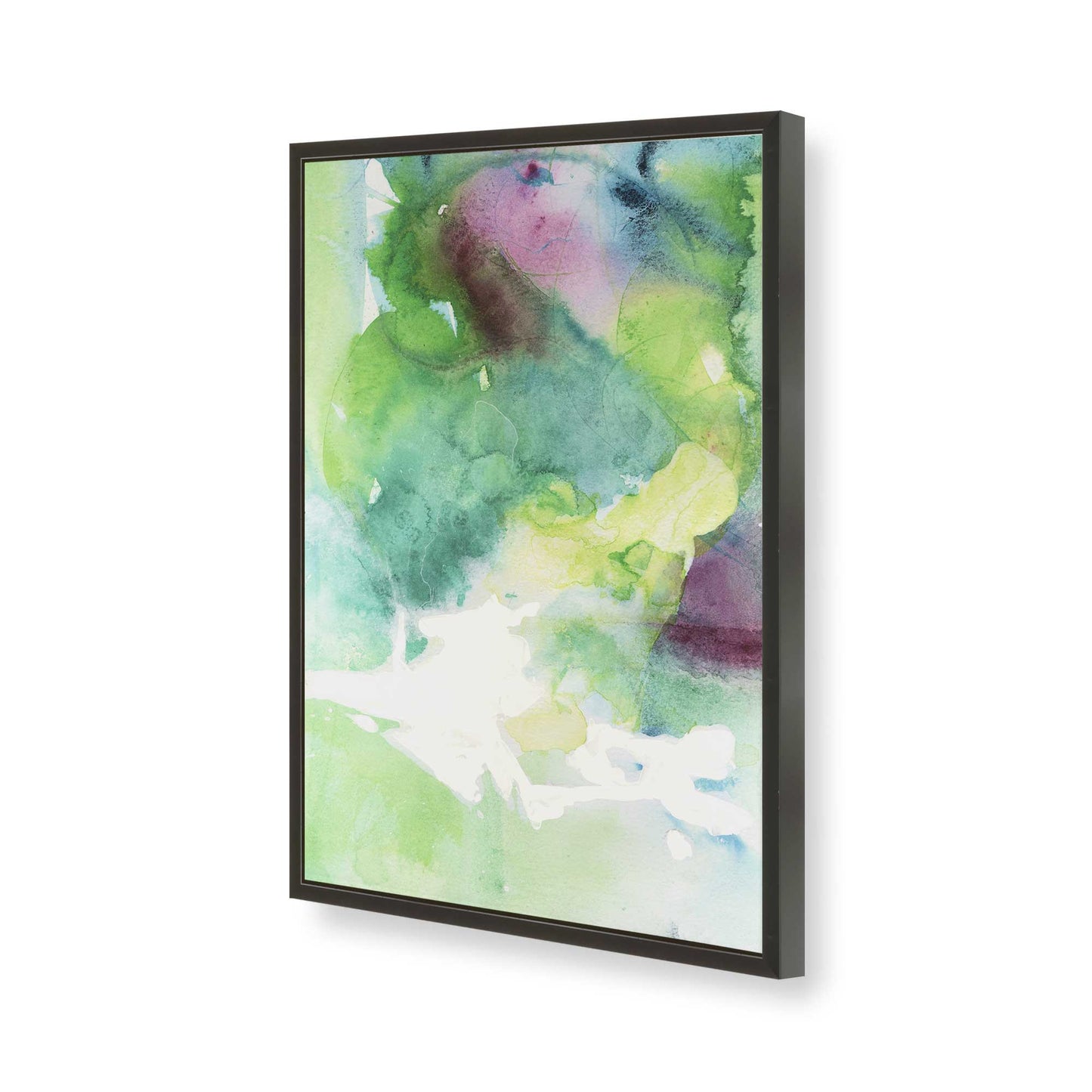 [Color:Satin Black], Picture of art in a Satin Black frame of the corner