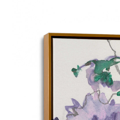 [Color:Polished Gold], Picture of art in a Polished Gold frame at an angle