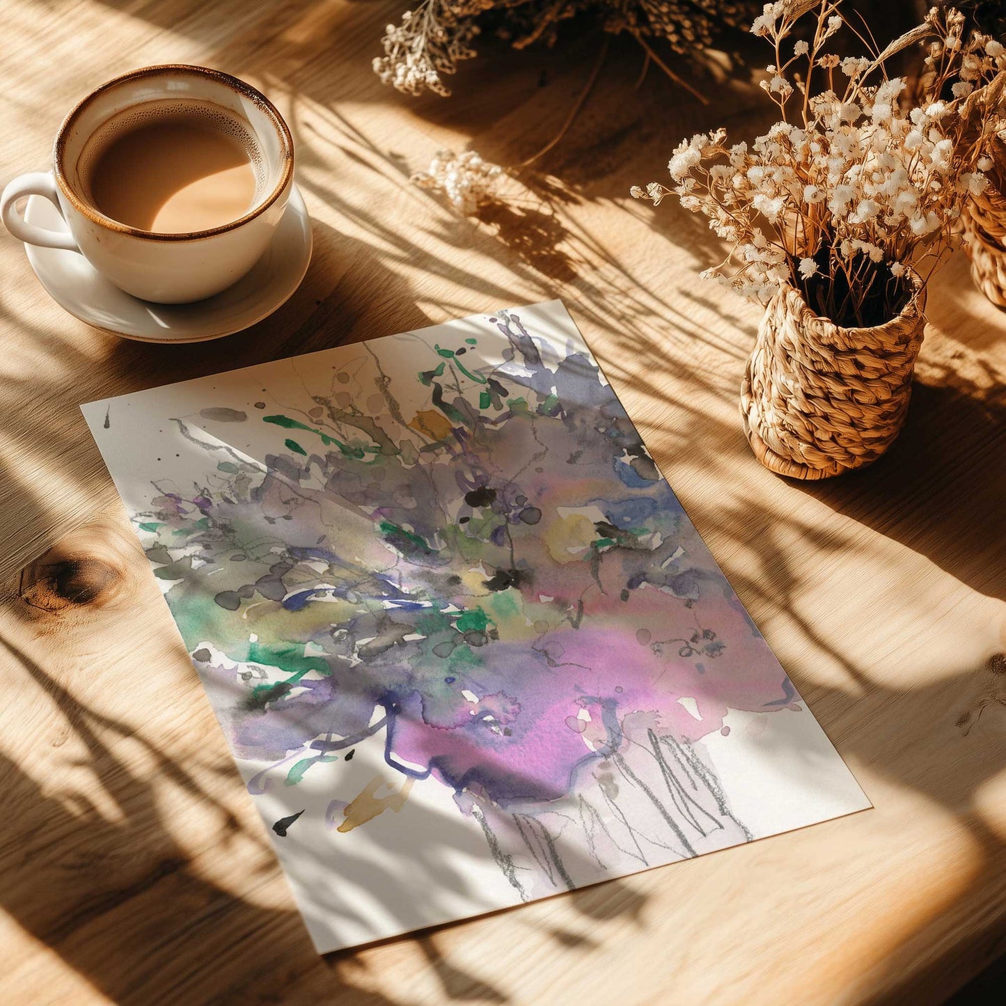 [Color:Rolled Print], Picture of close up of art