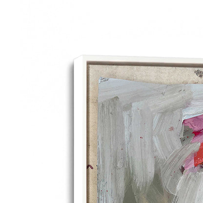 [Color:Opaque White], Picture of art in a White frame at an angle