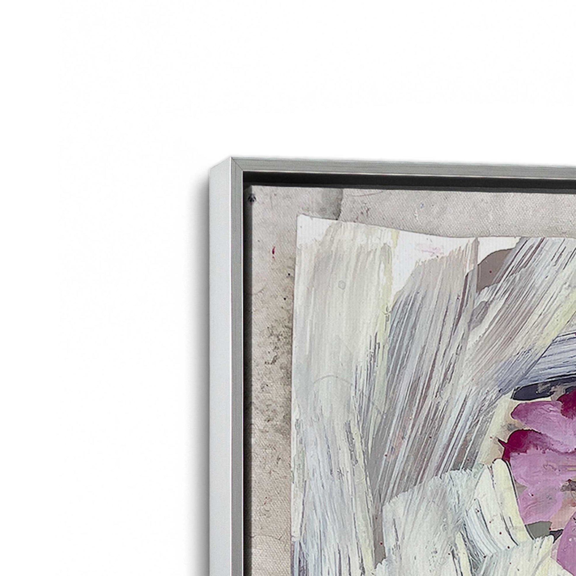 [Color:Polished Chrome], Picture of art in a Polished Chrome frame at an angle