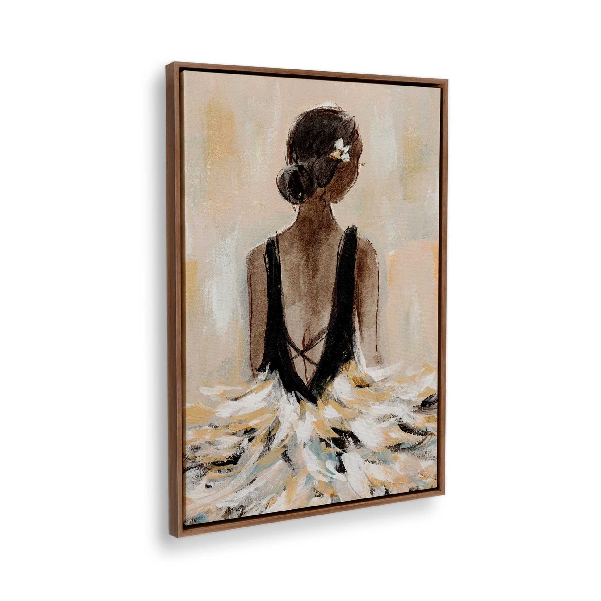 [Color:Walnut], Picture of the corner of the art