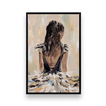 [Color:Satin Black], Picture of art in a Satin Black frame