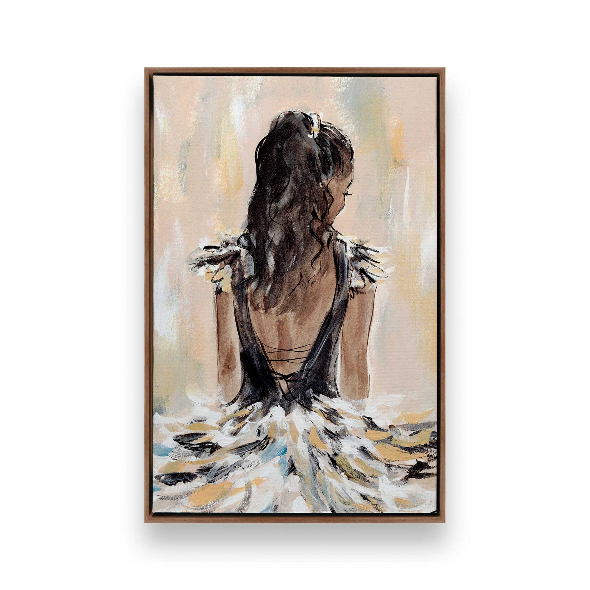 [Color:Walnut], Picture of art in a Walnut frame