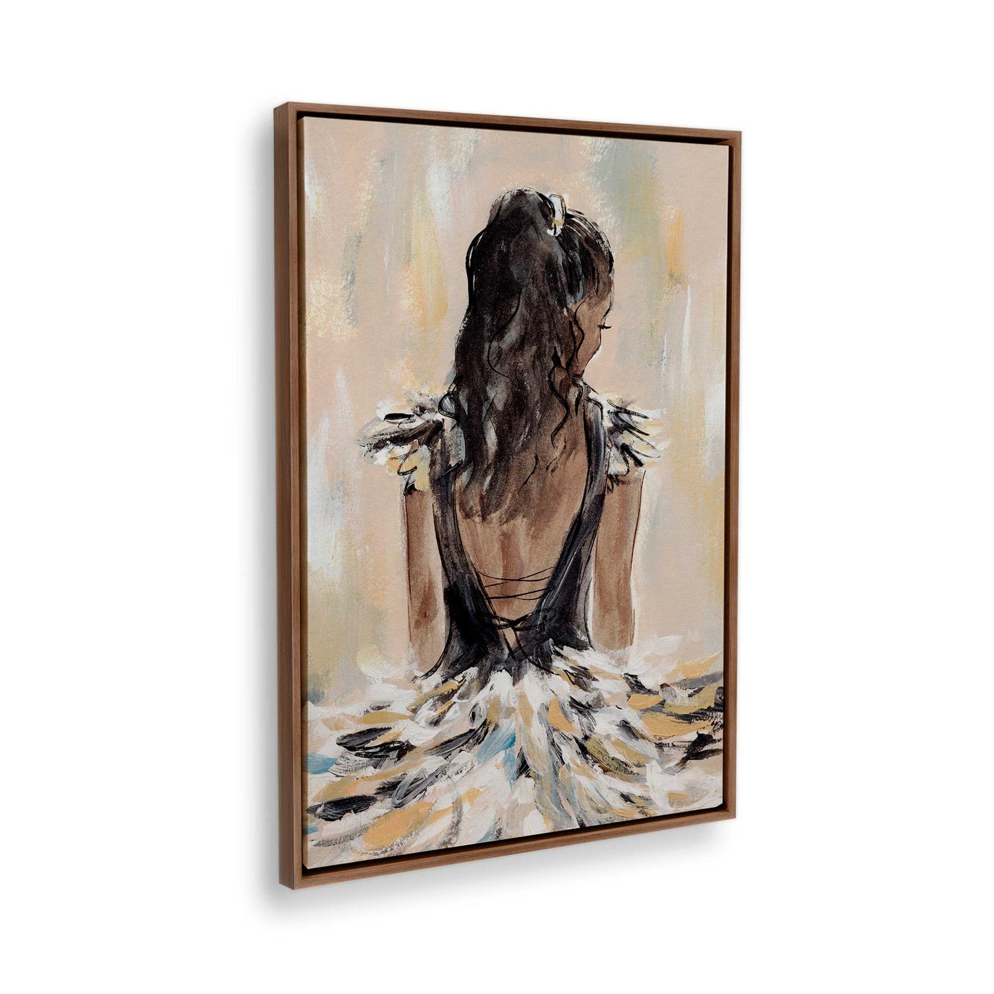 [Color:Walnut], Picture of the corner of the art