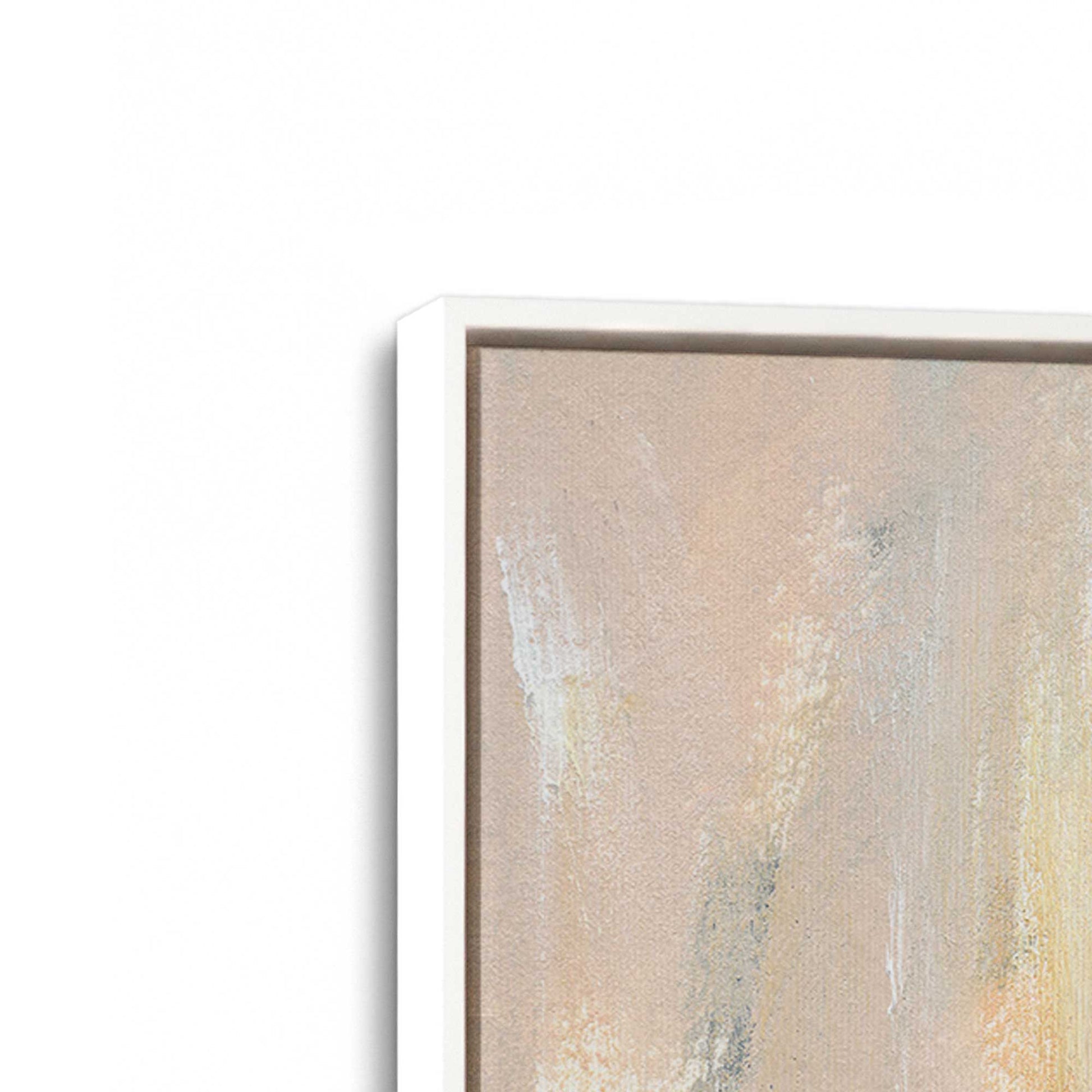 [Color:Opaque White], Picture of art in a White frame at an angle
