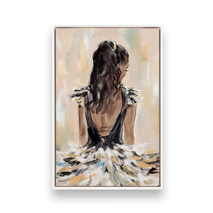 [Color:Opaque White], Picture of art in a White frame