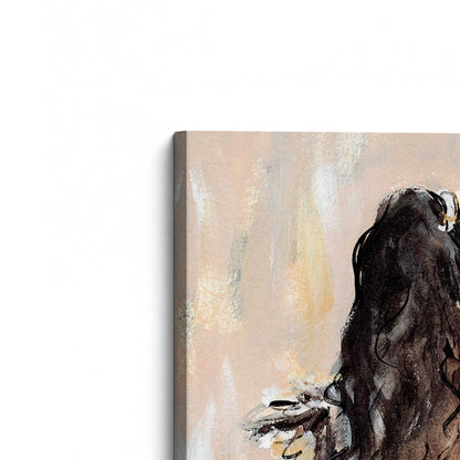 [Color:Stretched Canvas], Picture of the corner of the art