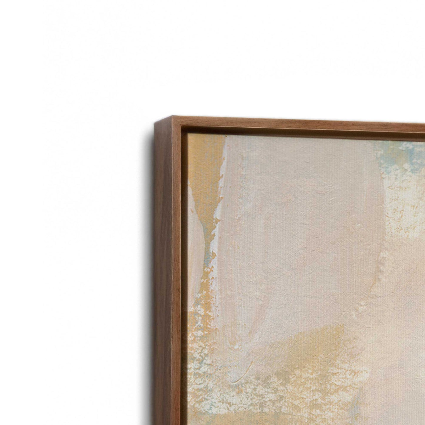 [Color:Walnut], Picture of art in a Walnut frame at an angle
