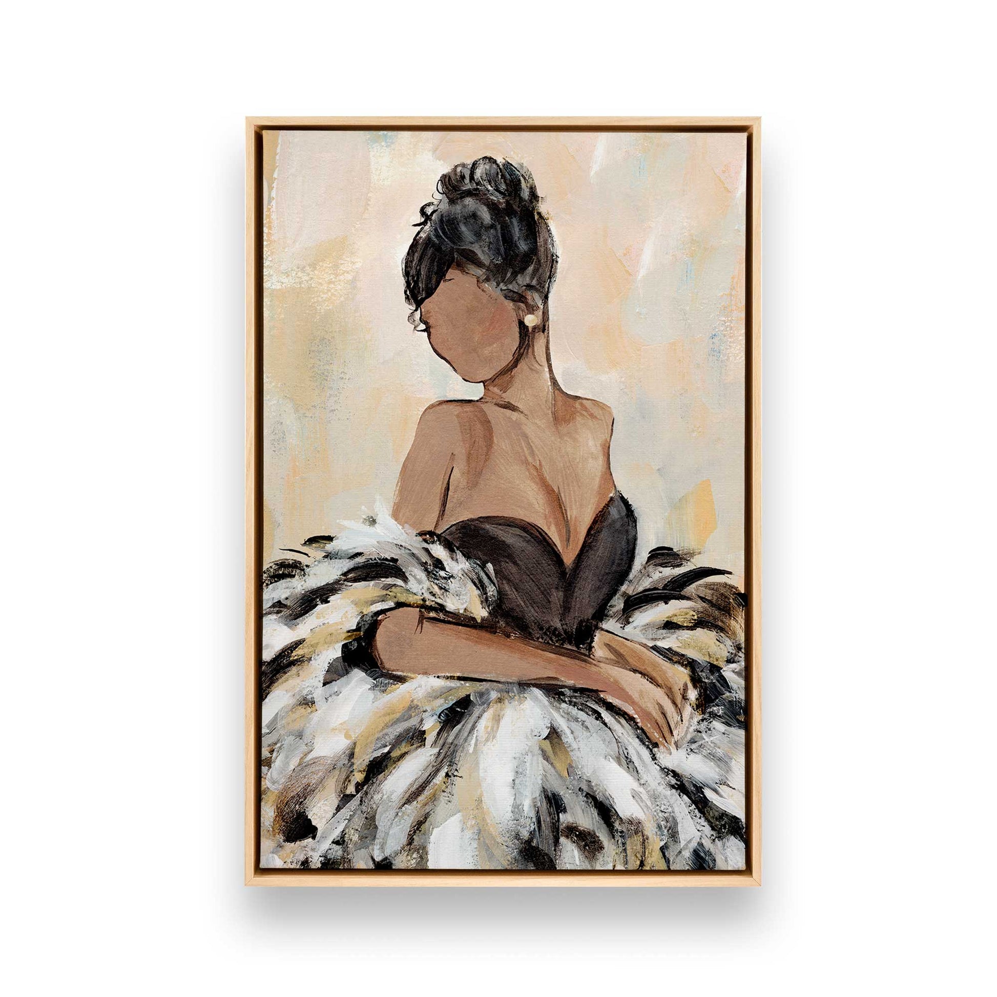 [Color:American Maple], Picture of art in a American Maple frame