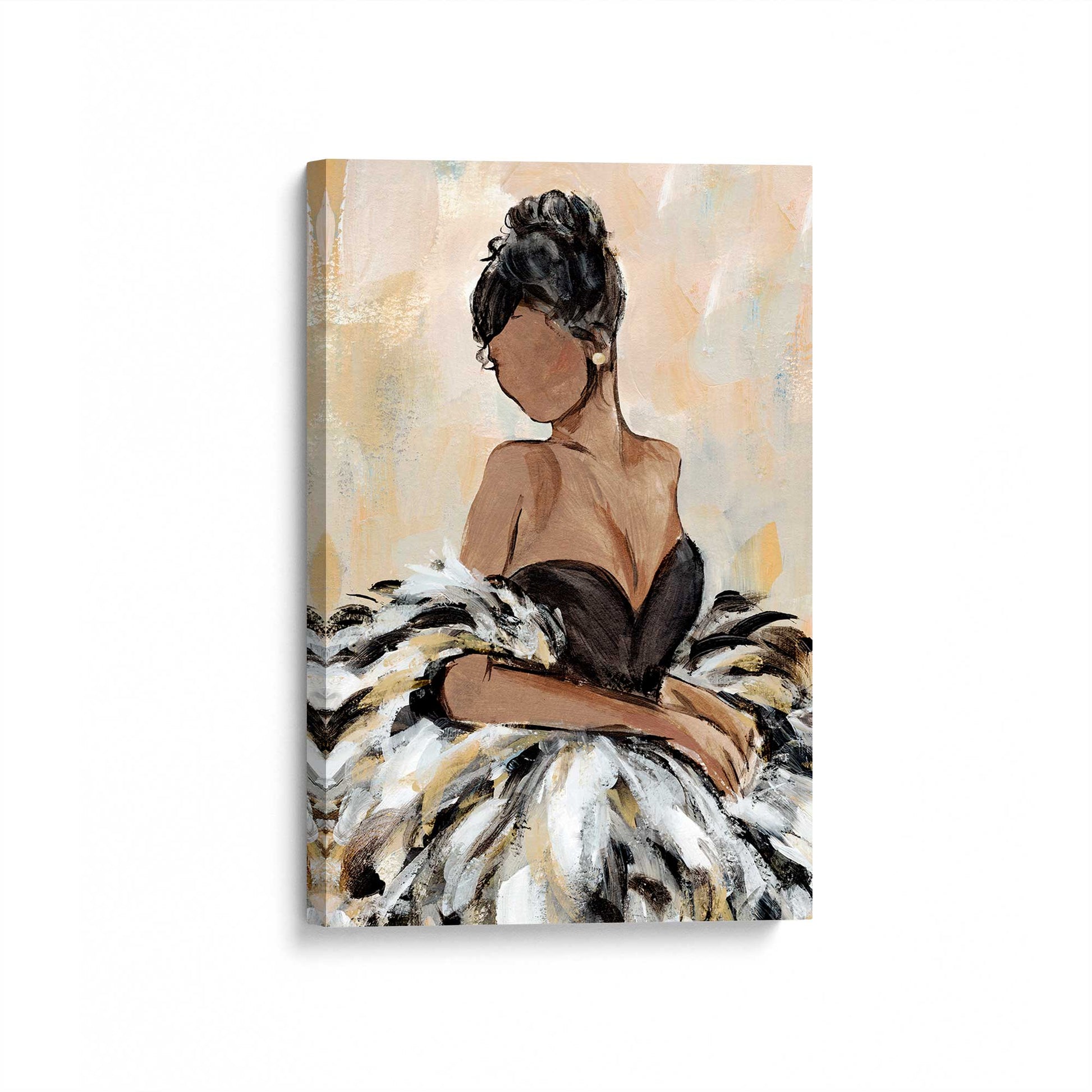 [Color:Stretched Canvas], Picture of art at an angle