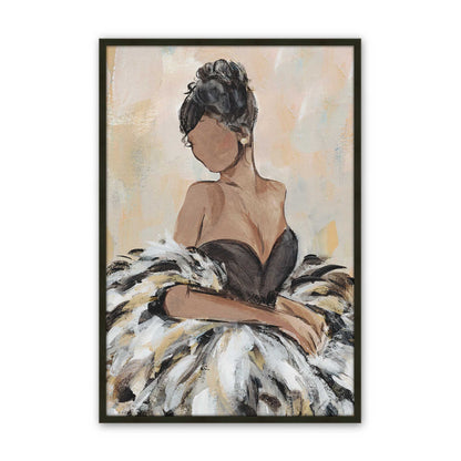 [Color:Satin Black], Picture of art in a Satin Black frame