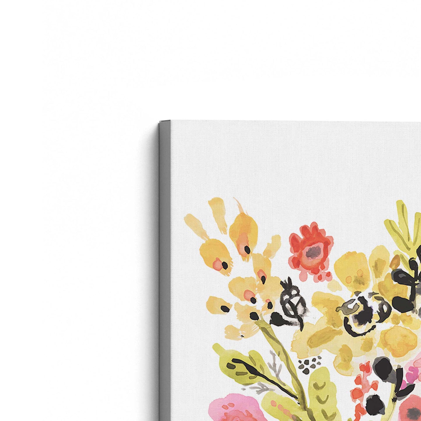[Color:Stretched Canvas], Picture of the corner of the art