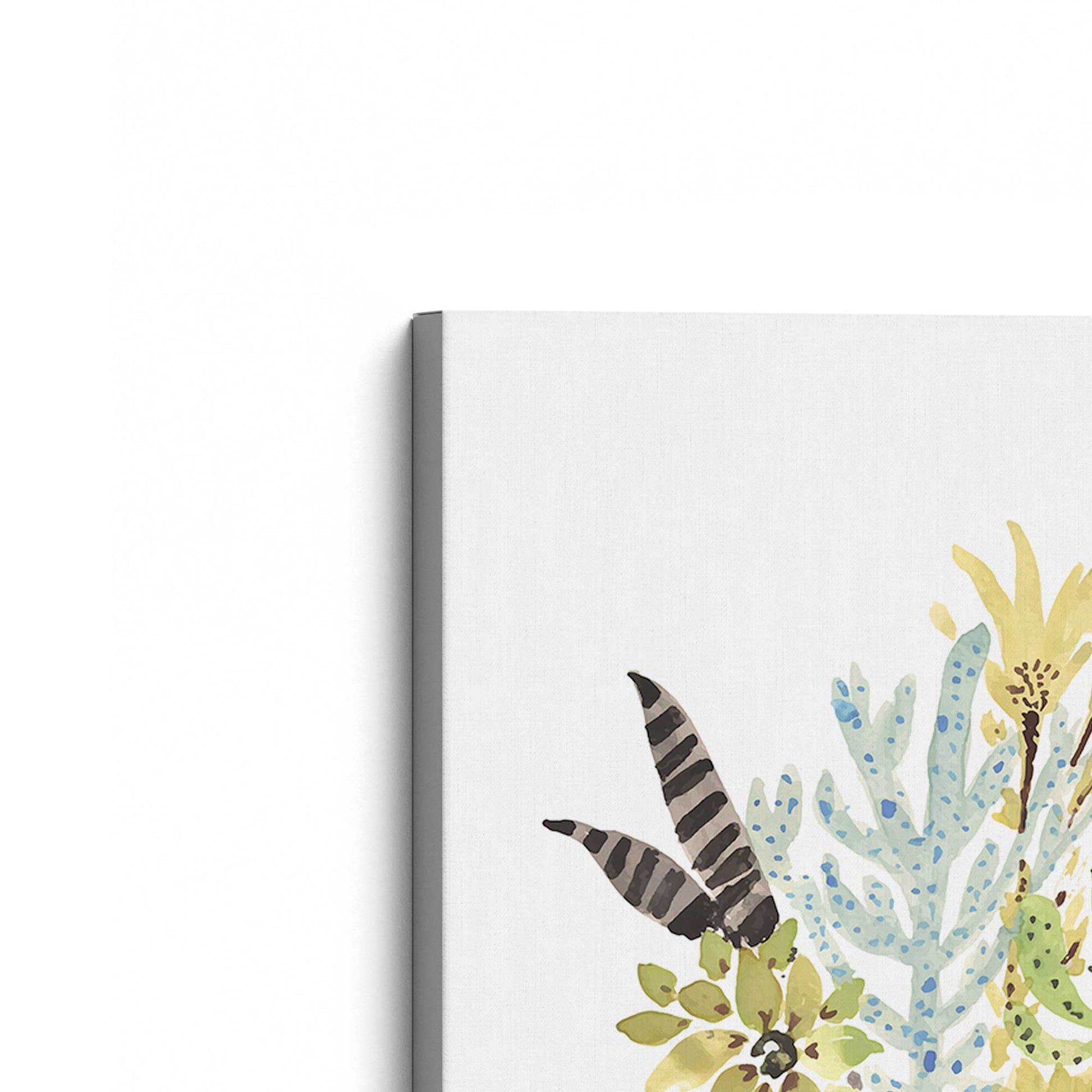 [Color:Stretched Canvas], Picture of the corner of the art