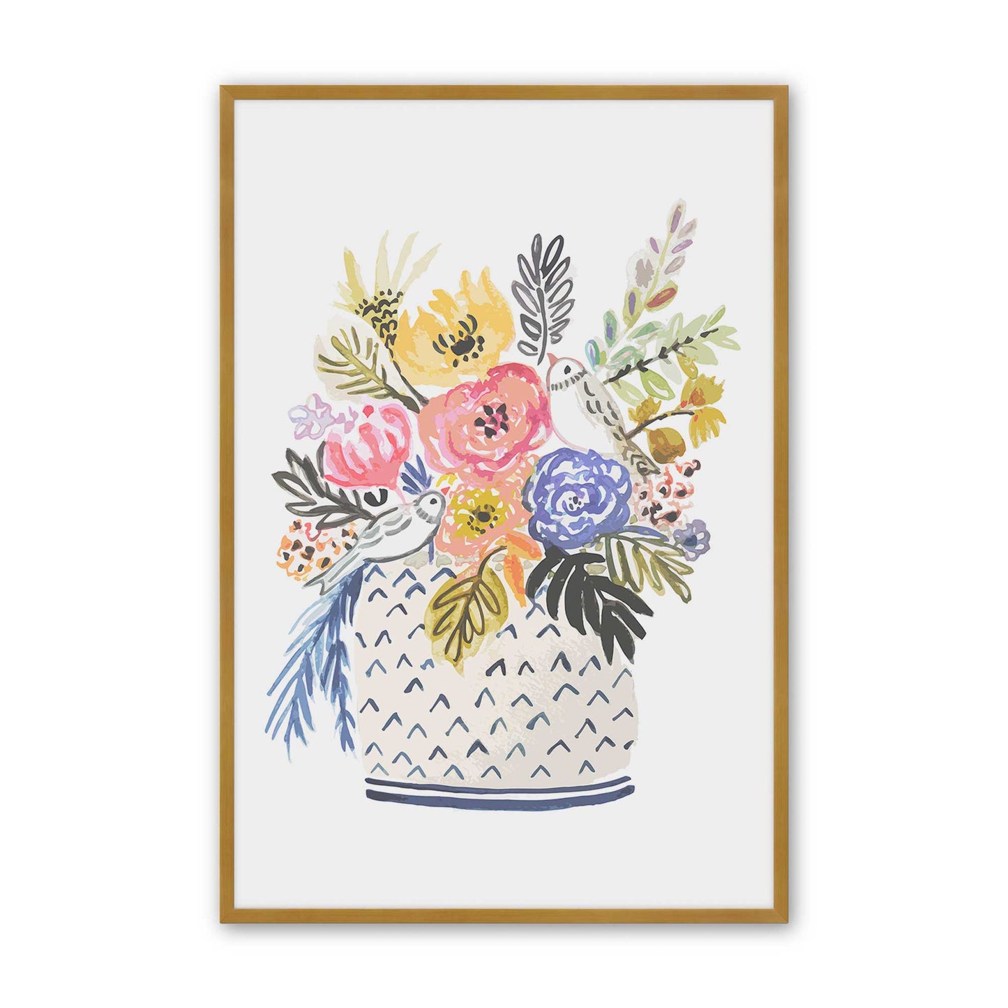 [Color:Polished Gold], Picture of art in a Polished Gold frame