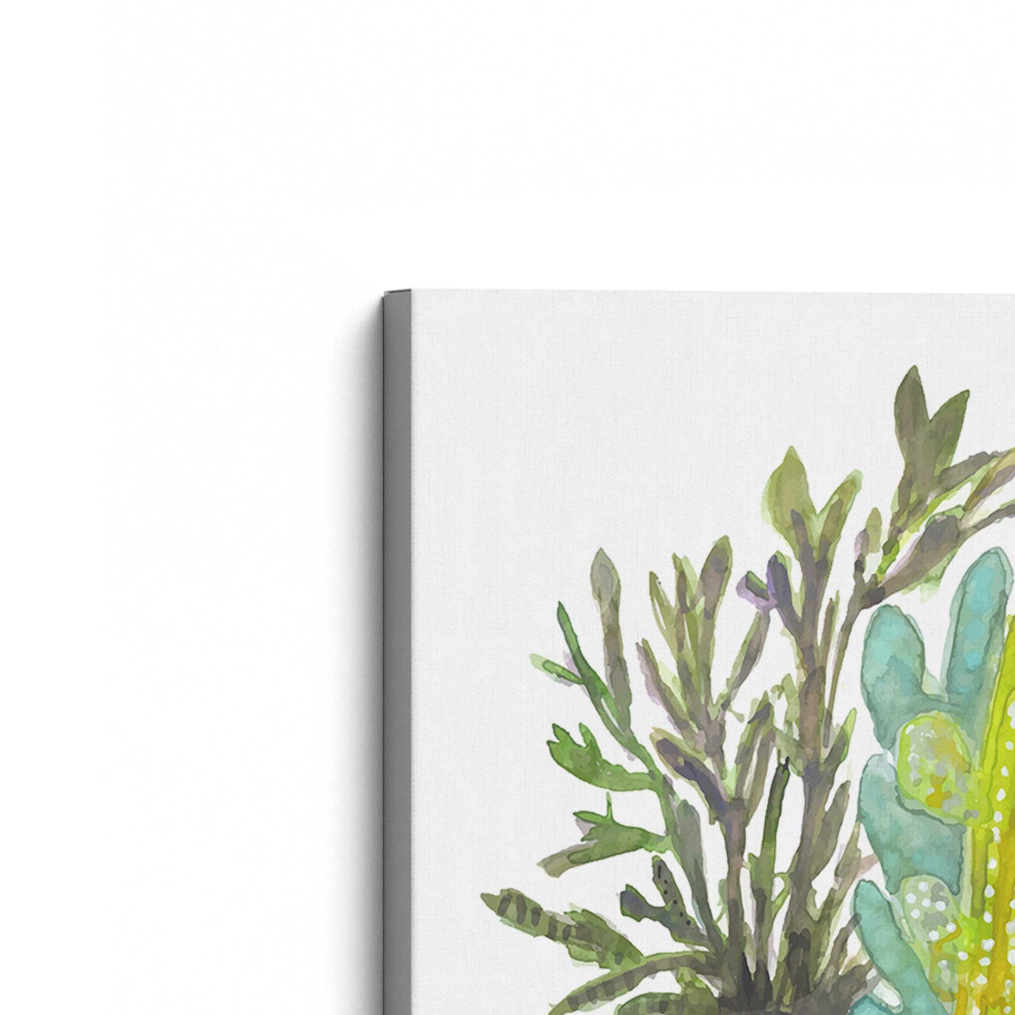 [Color:Stretched Canvas], Picture of the corner of the art