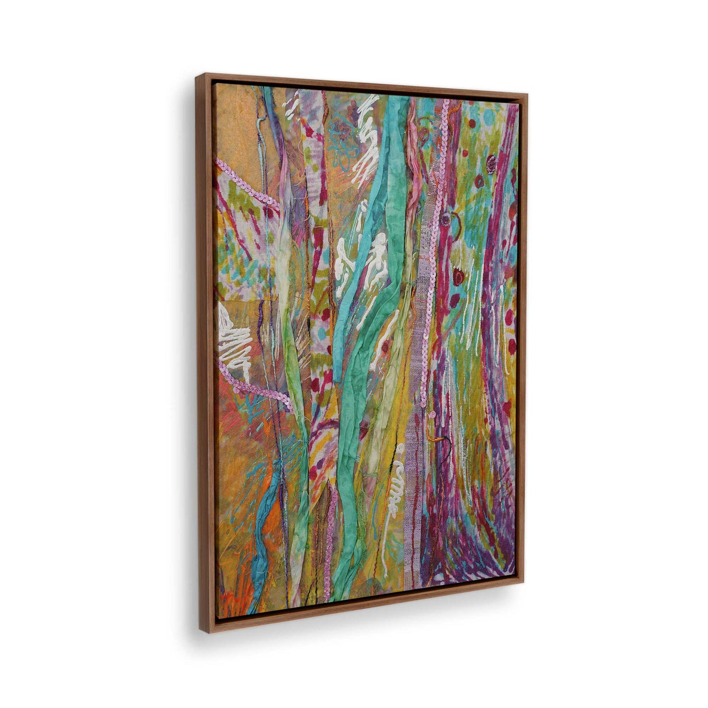 [Color:Walnut], Picture of the corner of the art