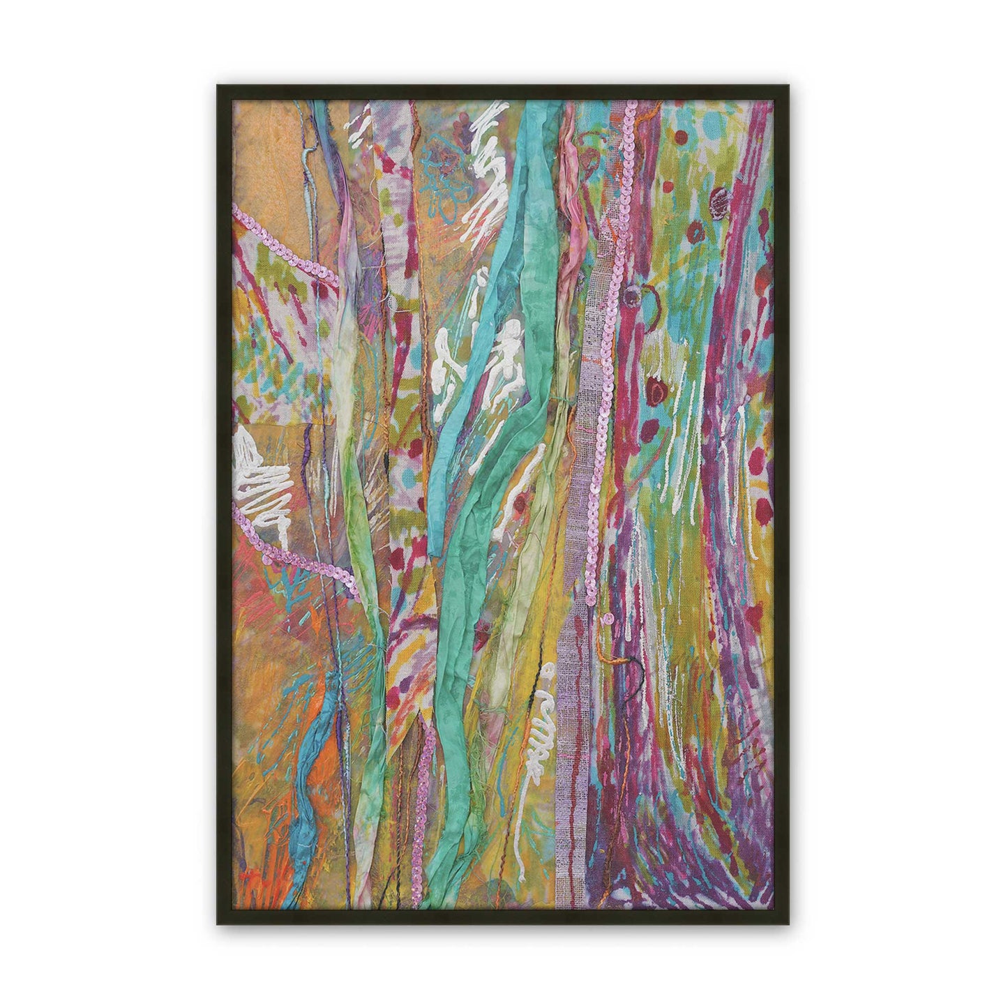 [Color:Satin Black], Picture of art in a Satin Black frame