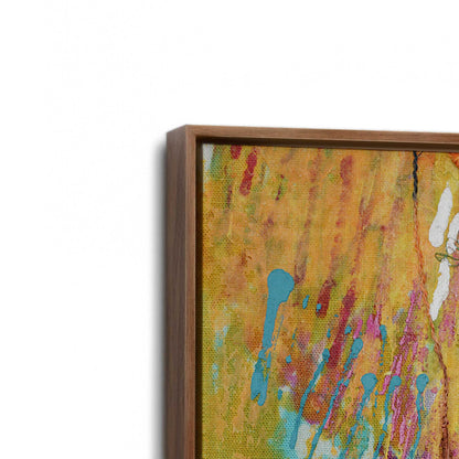 [Color:Walnut], Picture of art in a Walnut frame at an angle