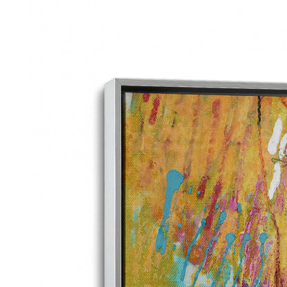 [Color:Polished Chrome], Picture of art in a Polished Chrome frame at an angle