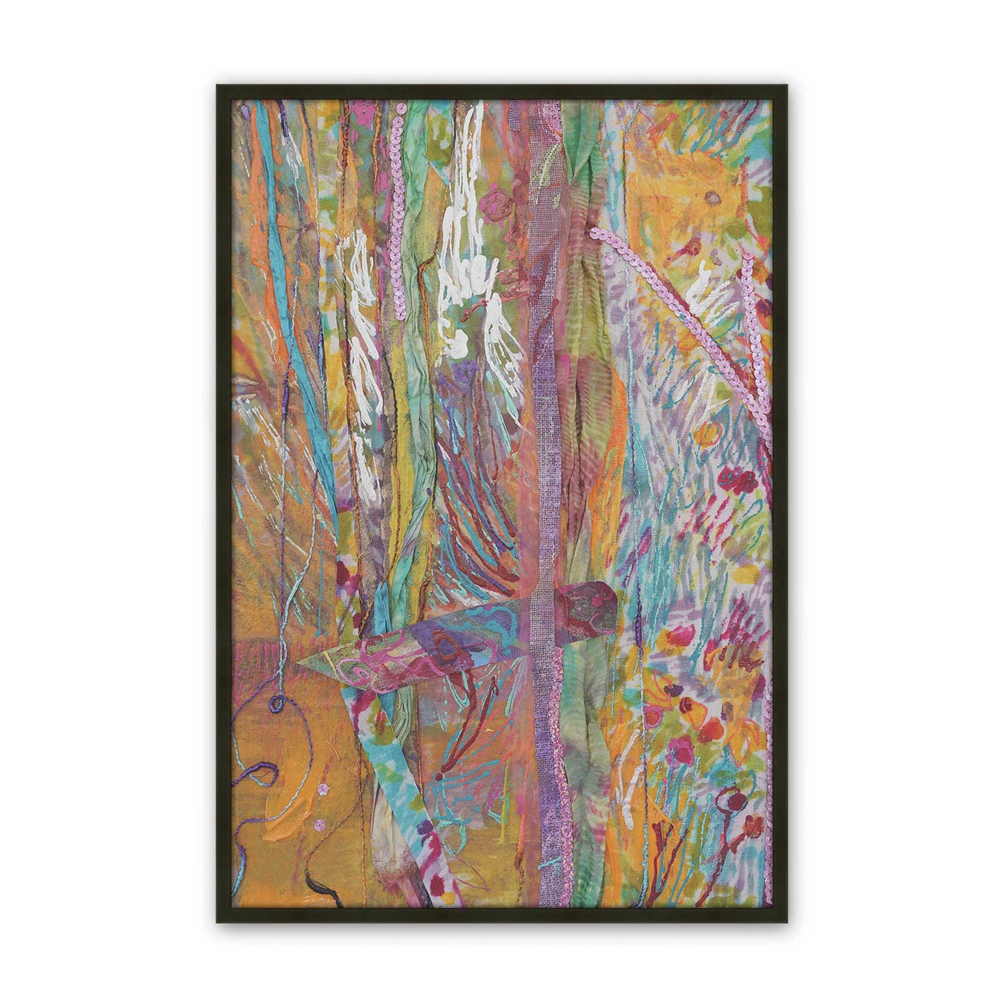 [Color:Satin Black], Picture of art in a Satin Black frame