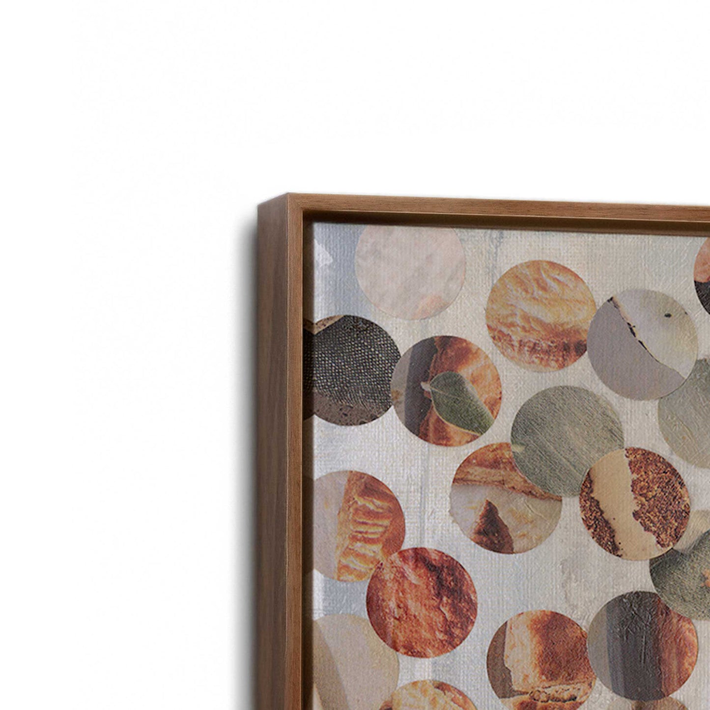 [Color:Walnut], Picture of art in a Walnut frame at an angle