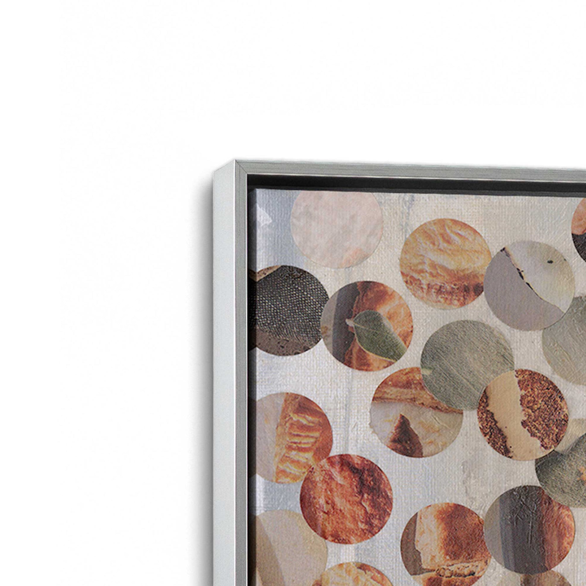 [Color:Polished Chrome], Picture of art in a Polished Chrome frame at an angle