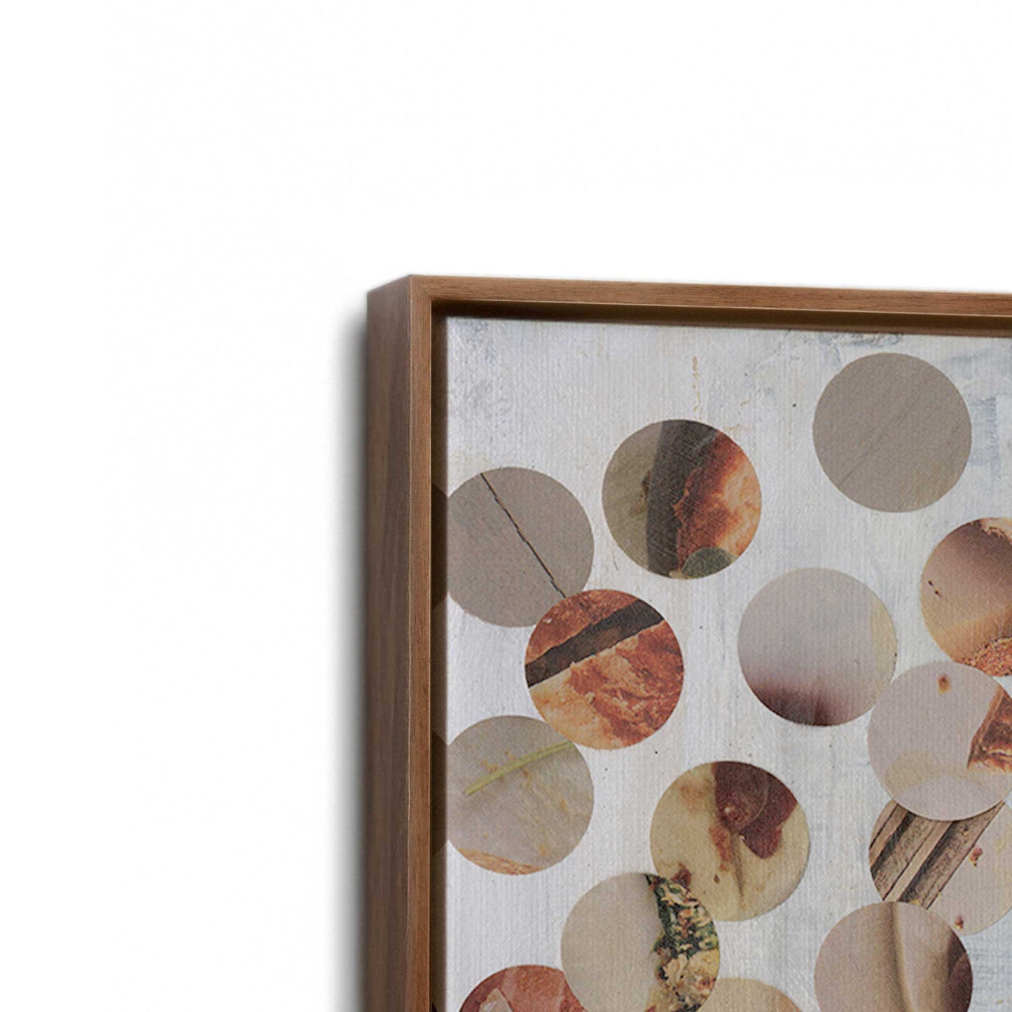 [Color:Walnut], Picture of art in a Walnut frame at an angle