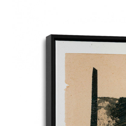 [Color:Satin Black], Picture of art in a Satin Black frame at an angle