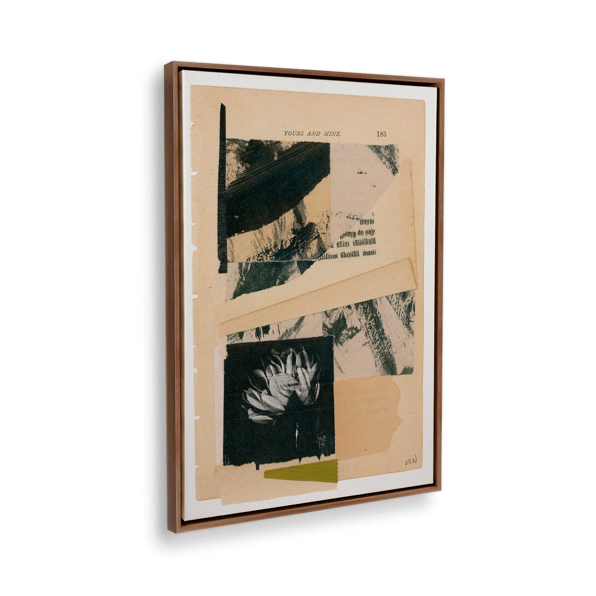 [Color:Walnut], Picture of the corner of the art