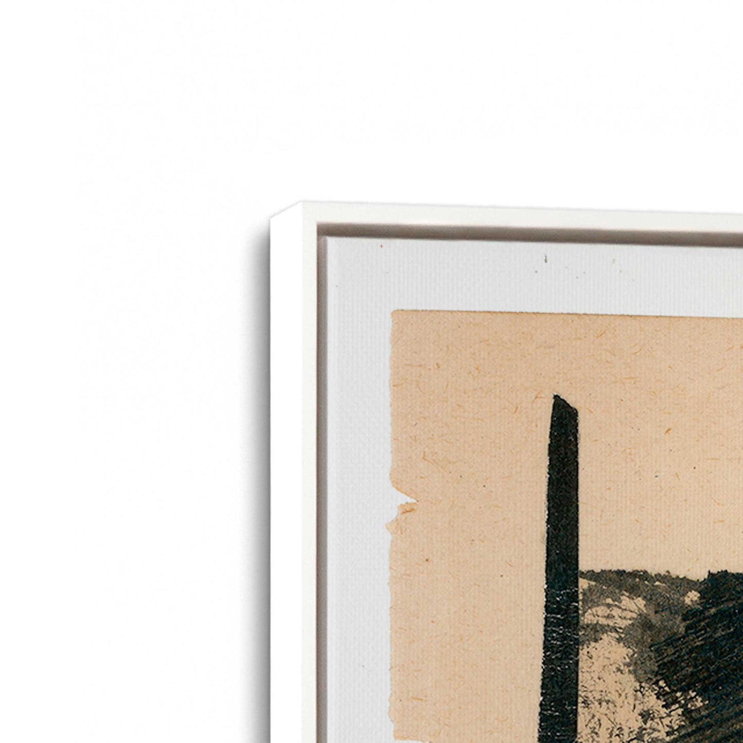 [Color:Opaque White], Picture of art in a White frame at an angle