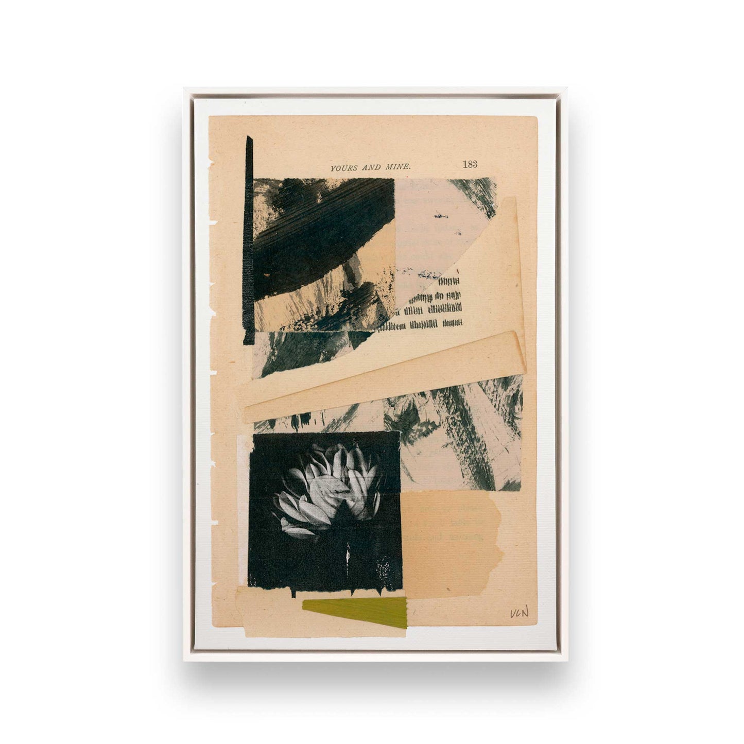 [Color:Opaque White], Picture of art in a White frame