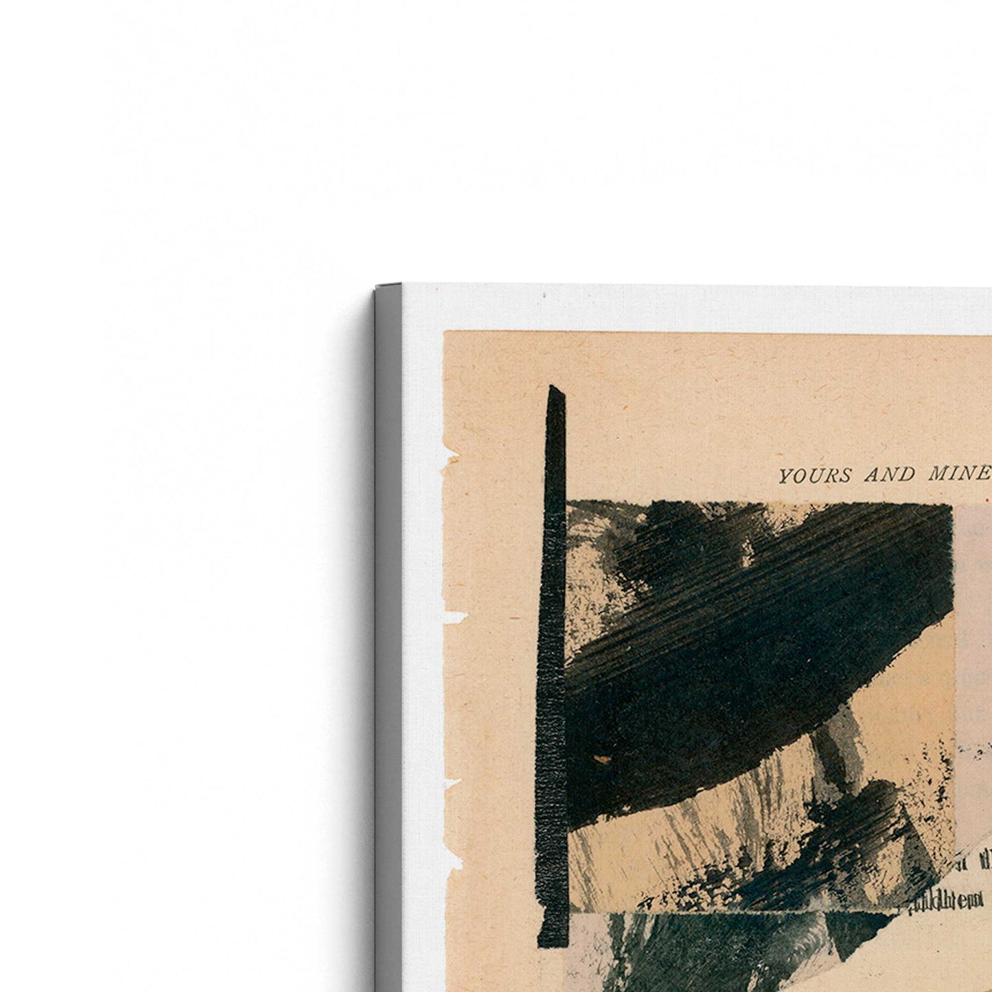 [Color:Stretched Canvas], Picture of the corner of the art
