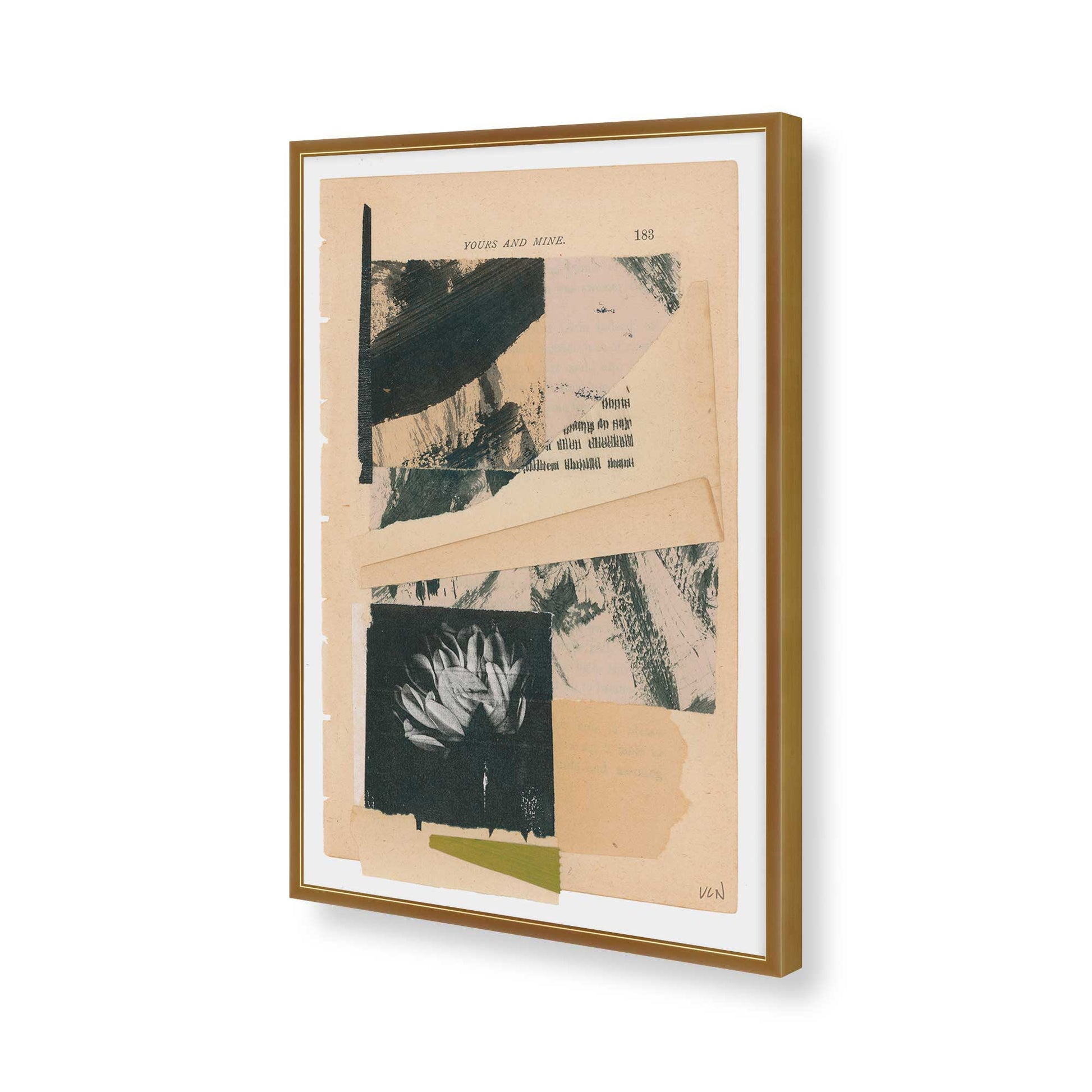 [Color:Polished Gold], Picture of art in a Polished Gold frame of the corner