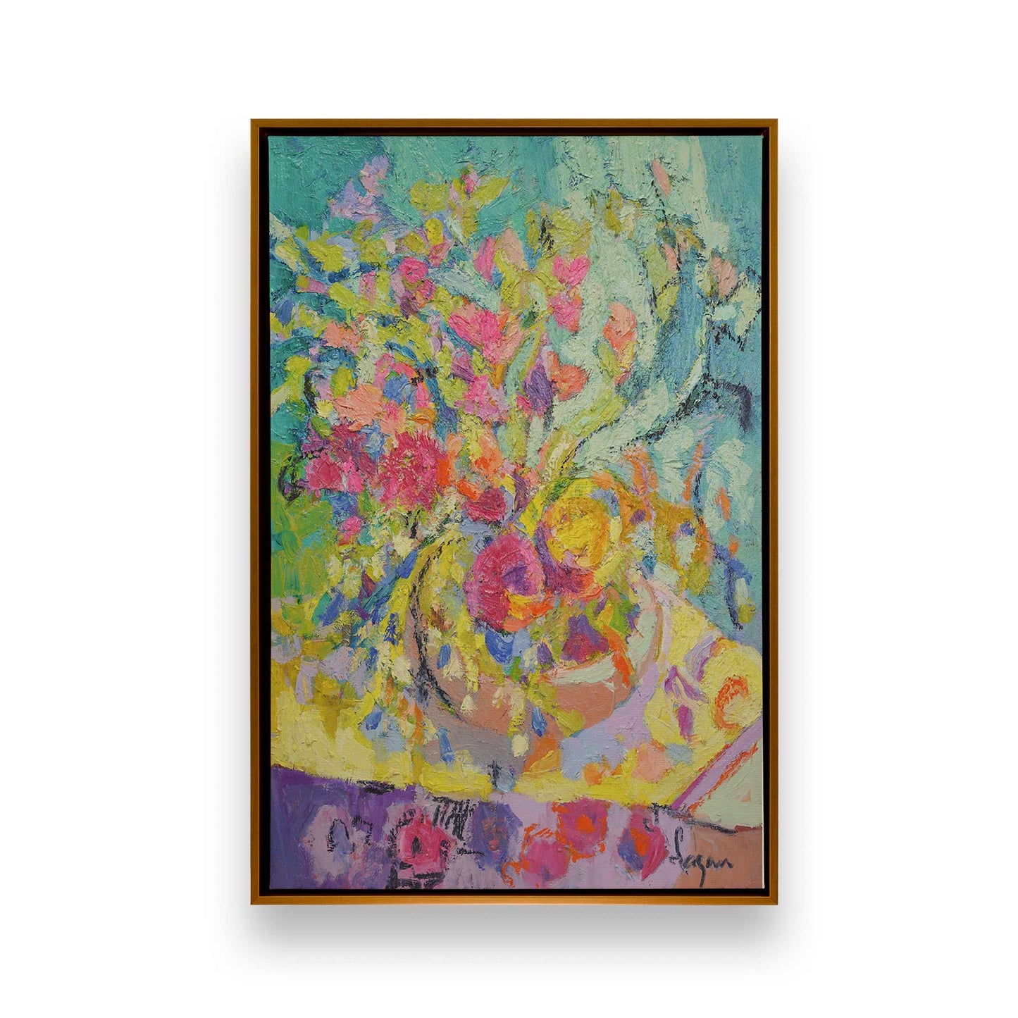 [Color:Polished Gold], Picture of art in a Polished Gold frame