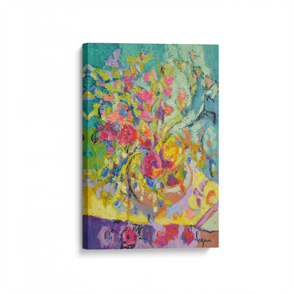 [Color:Stretched Canvas], Picture of art at an angle