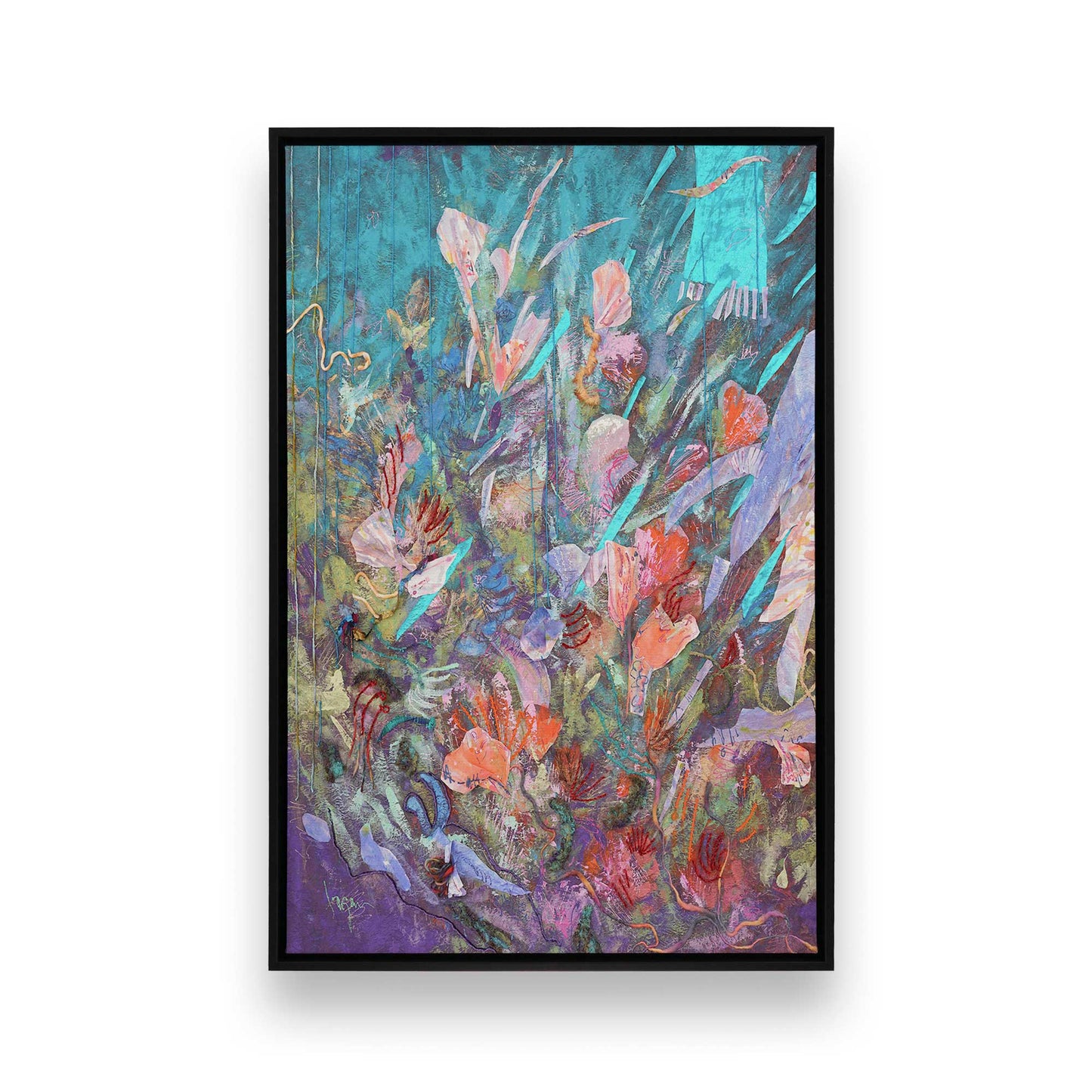 [Color:Satin Black], Picture of art in a Satin Black frame