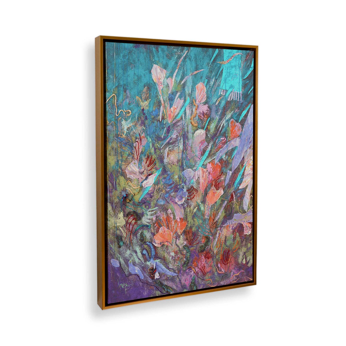 [Color:Polished Gold], Picture of the corner of the art
