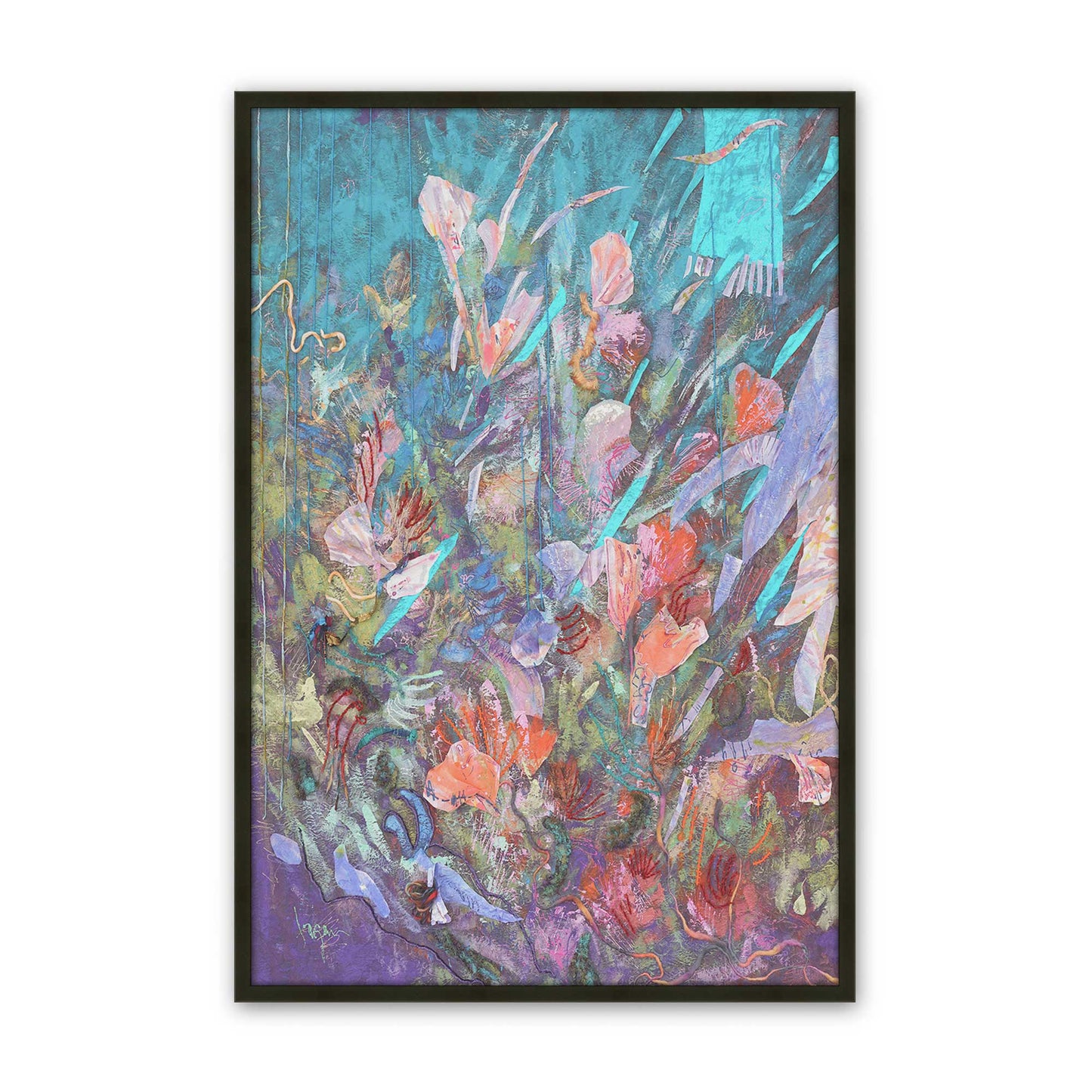 [Color:Satin Black], Picture of art in a Satin Black frame