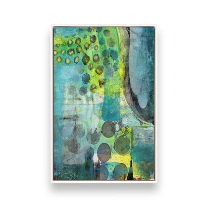 [Color:Opaque White], Picture of art in a White frame