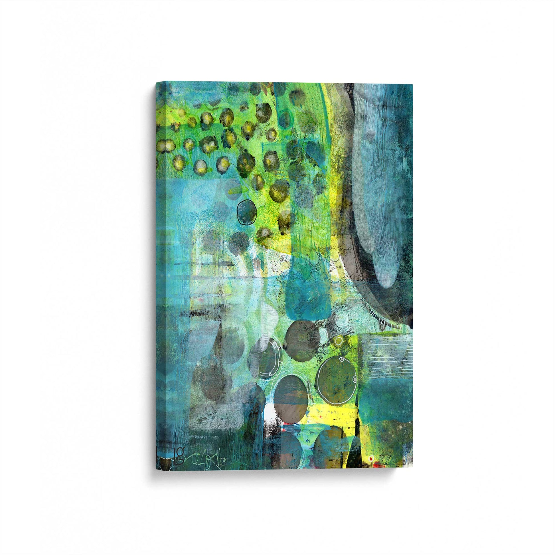 [Color:Stretched Canvas], Picture of art at an angle