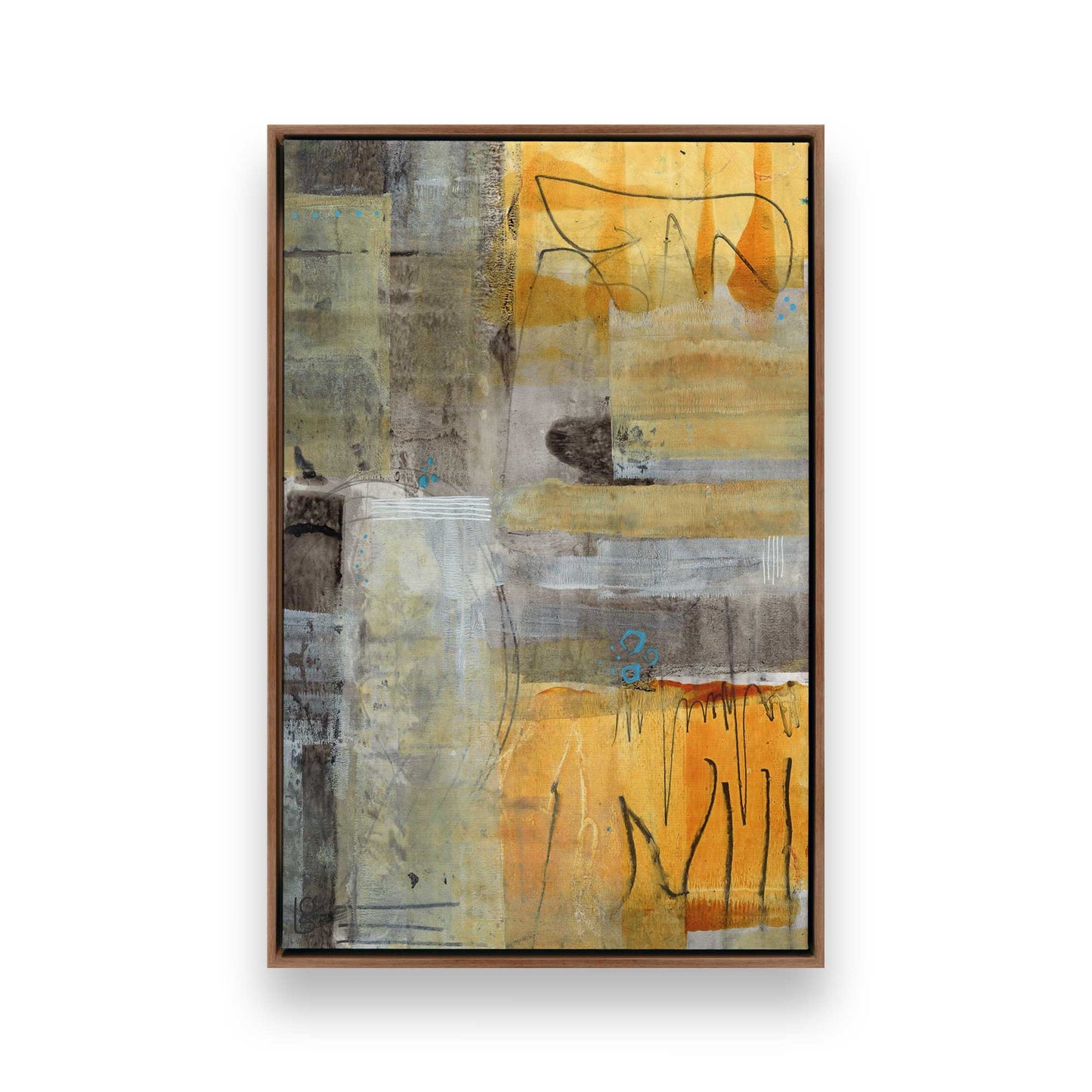 [Color:Walnut], Picture of art in a Walnut frame
