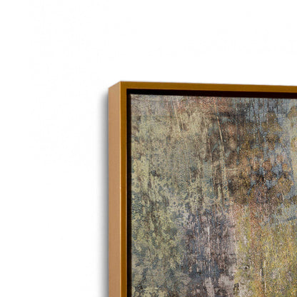 [Color:Polished Gold], Picture of art in a Polished Gold frame at an angle
